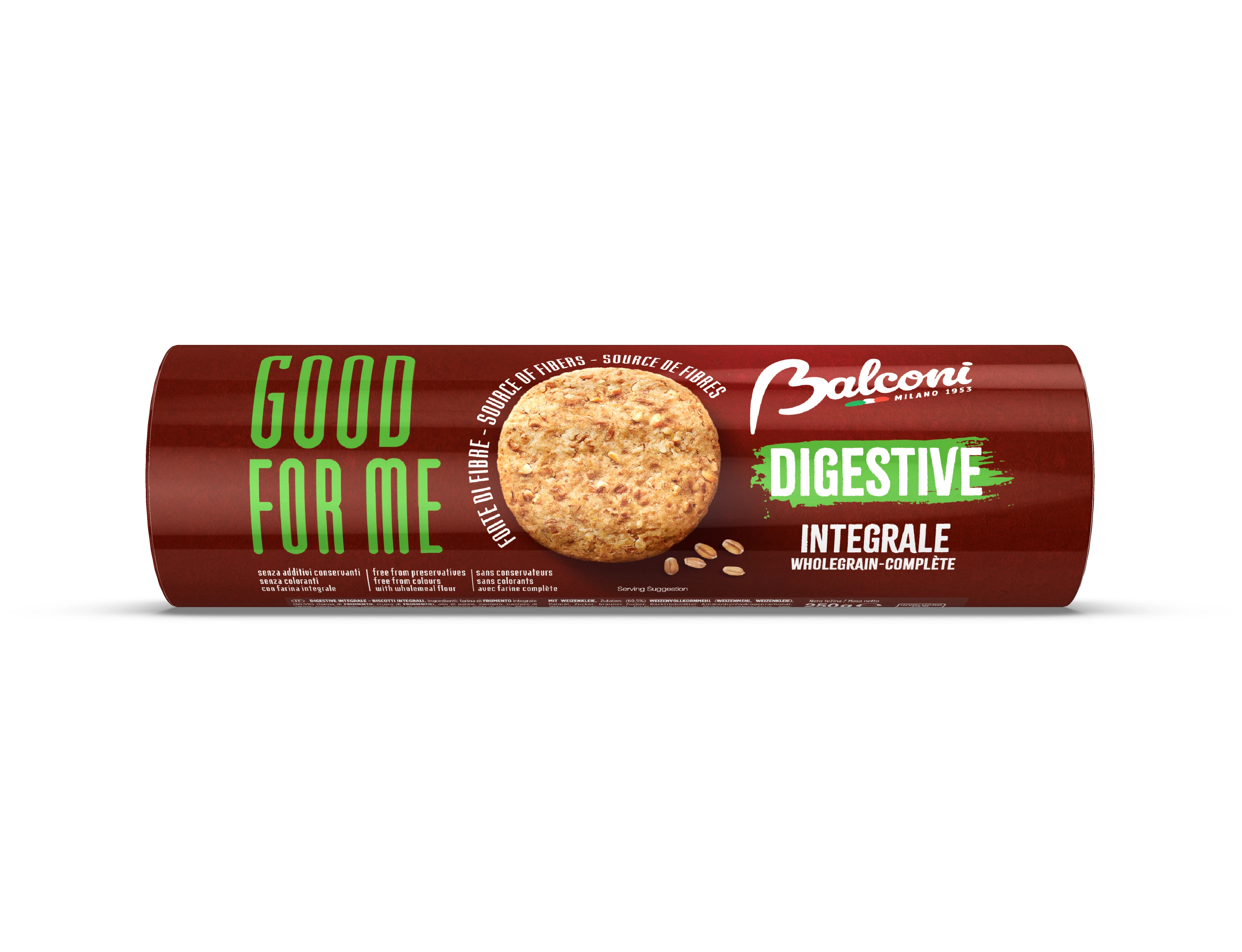 Digestive Whole Wheat 250g - BALCONI
