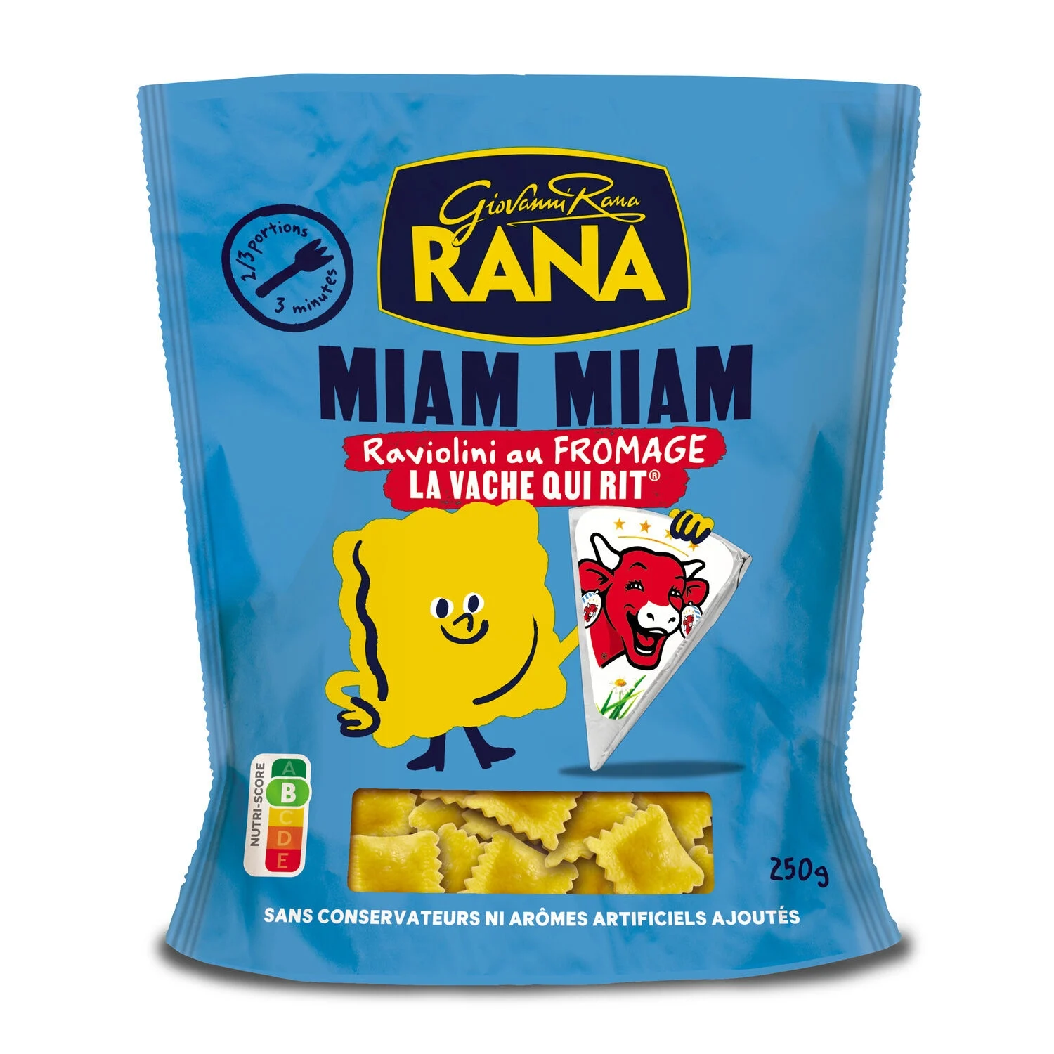 Fresh pasta raviolini the cow that laughs 250g - Rana