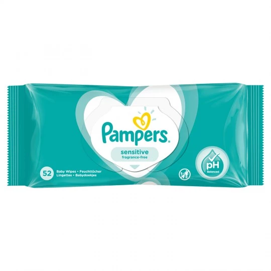 Sensitive baby wipes X52 - PAMPERS