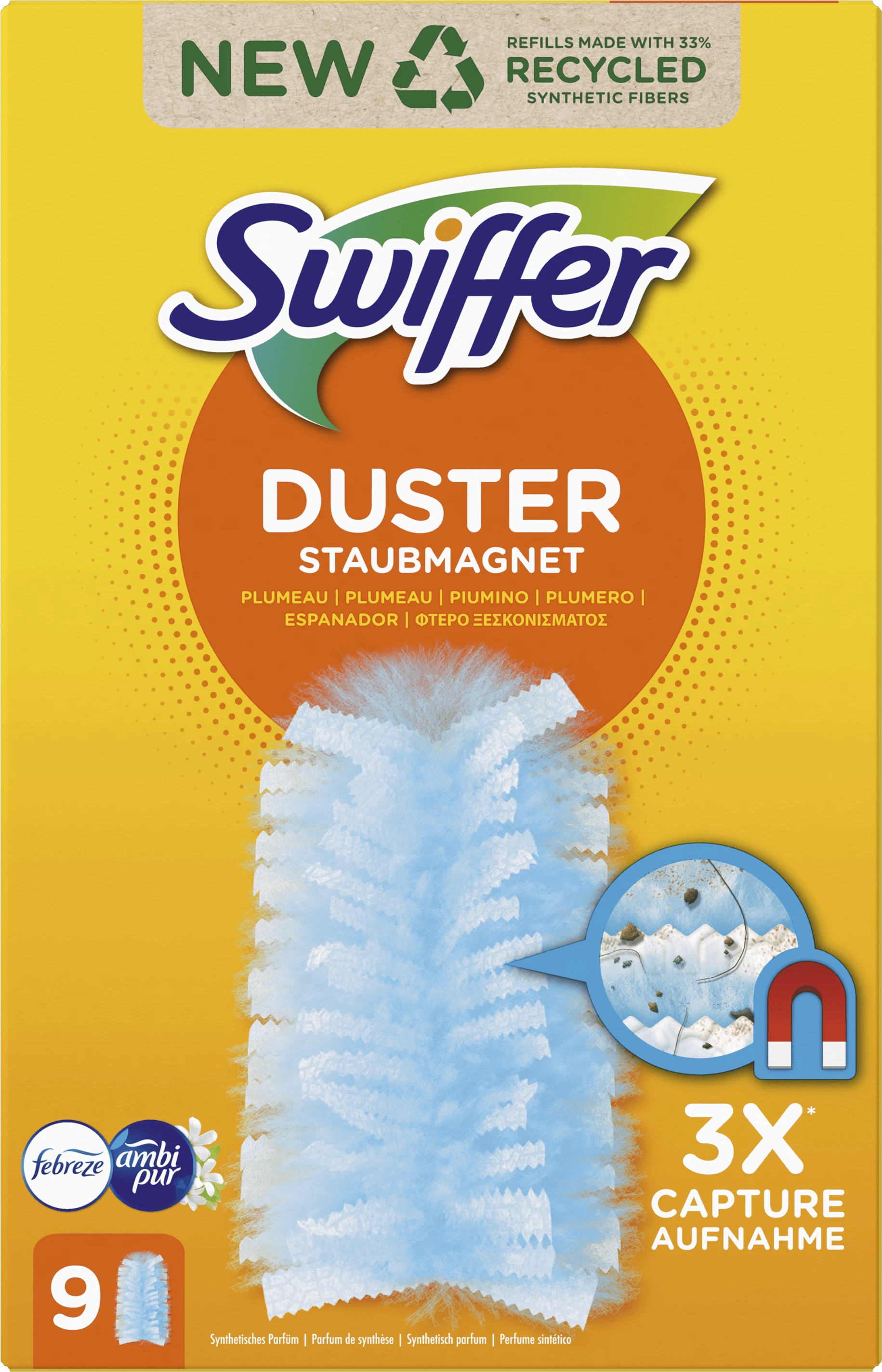 Swiffer Duster füllt X9 nach