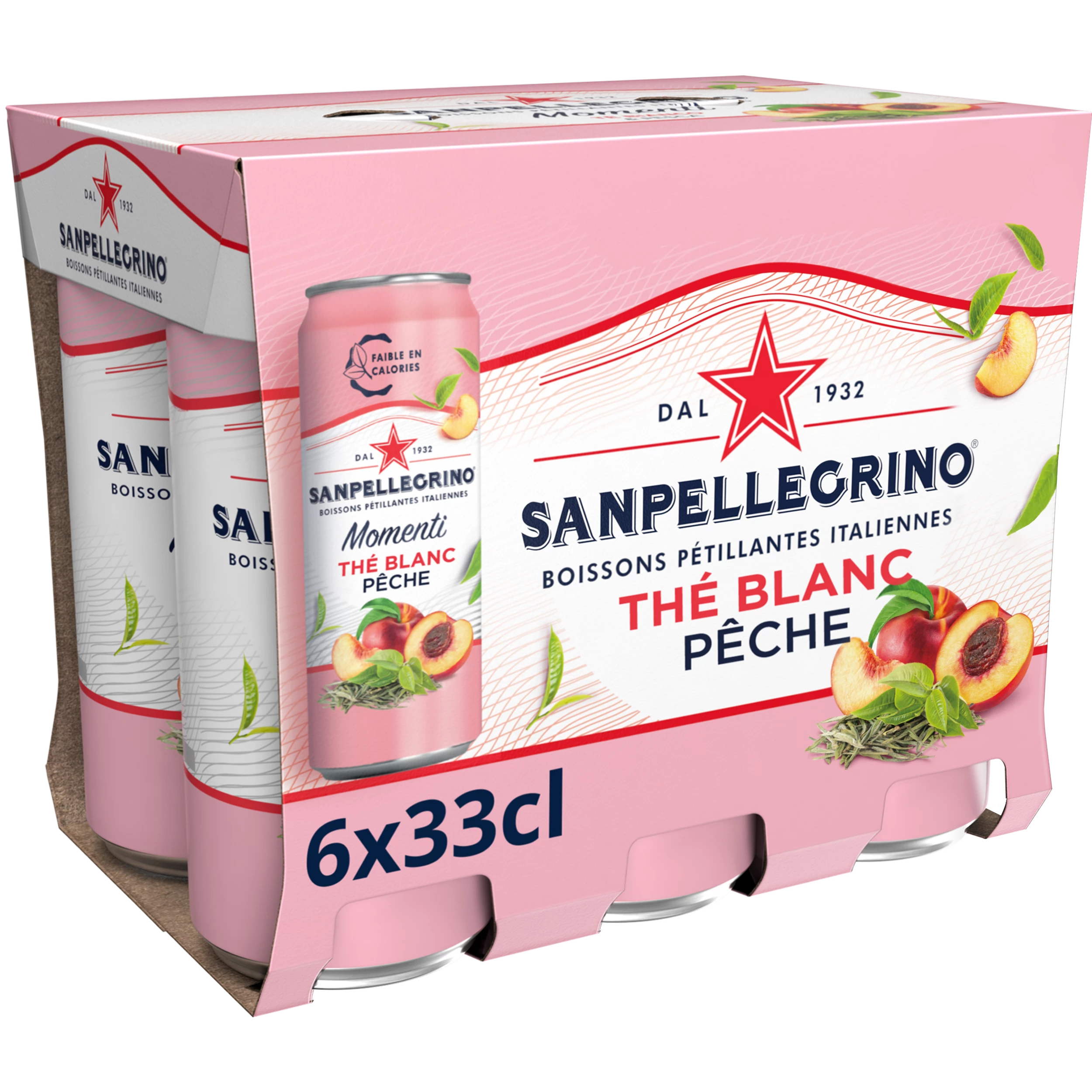 Sanpe Peche The Blanc 6x33cl
