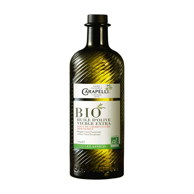 Органическое оливковое масло экстра вирджин 75cl - CARAPELLI