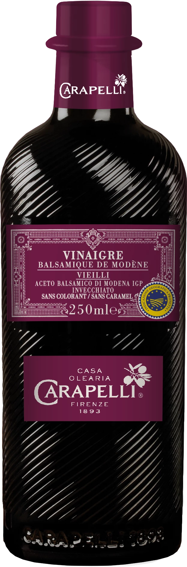 Vinaigre Balsamique de Modéne Vielli, 250ml - CARAPELLI
