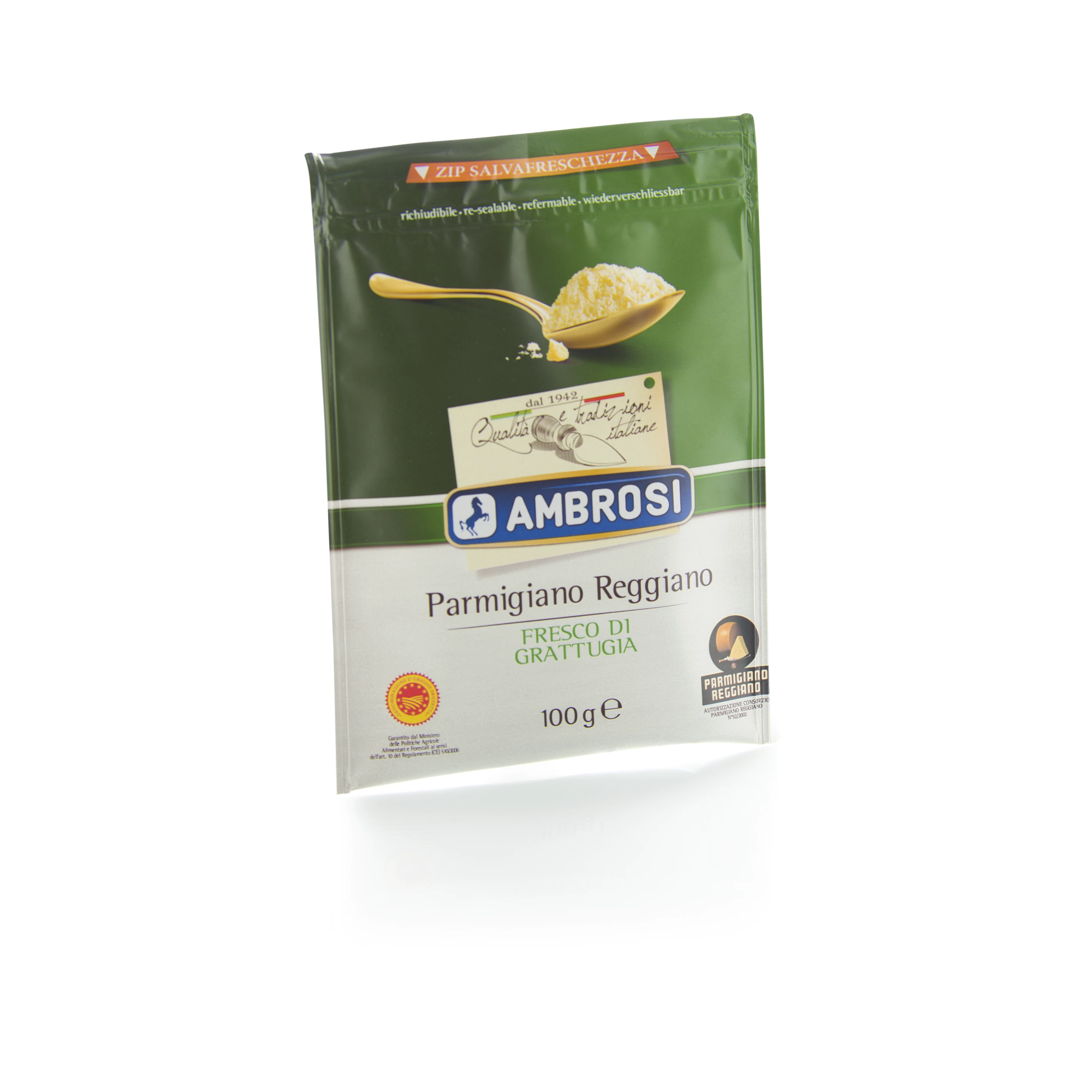 Parmigiano Reggiano Fresco Di Grattugia 100g - AMBROSI