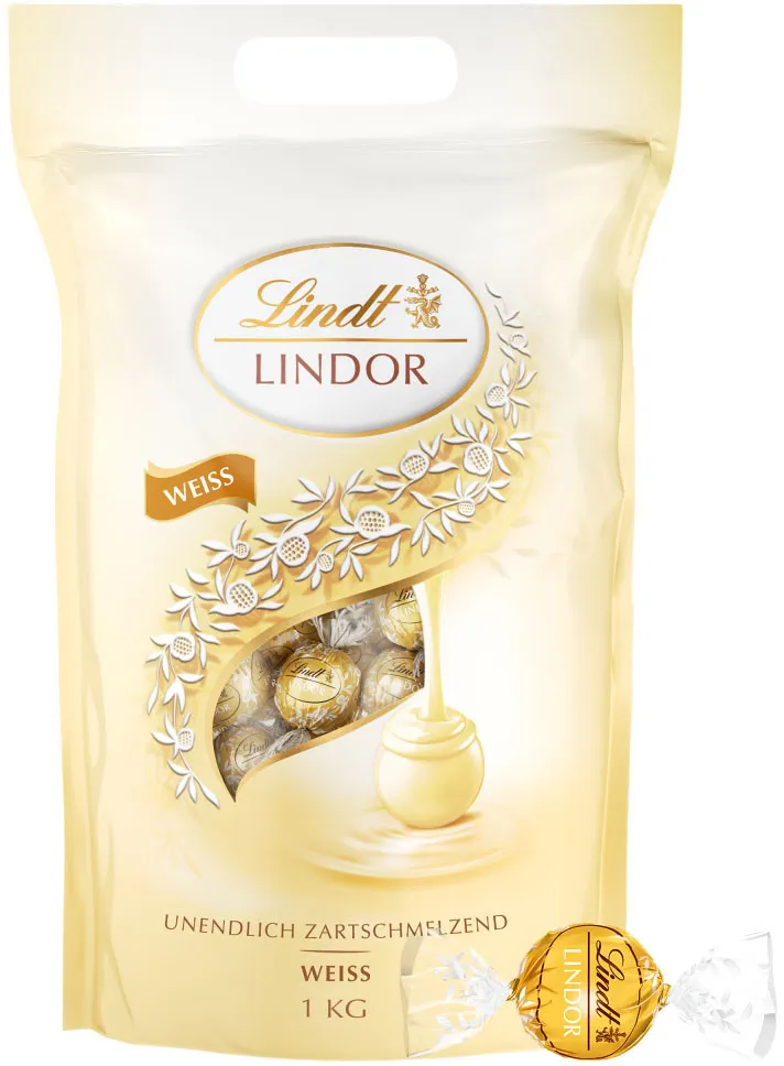 Lindor Doypack Blanc 1kg - LINDT