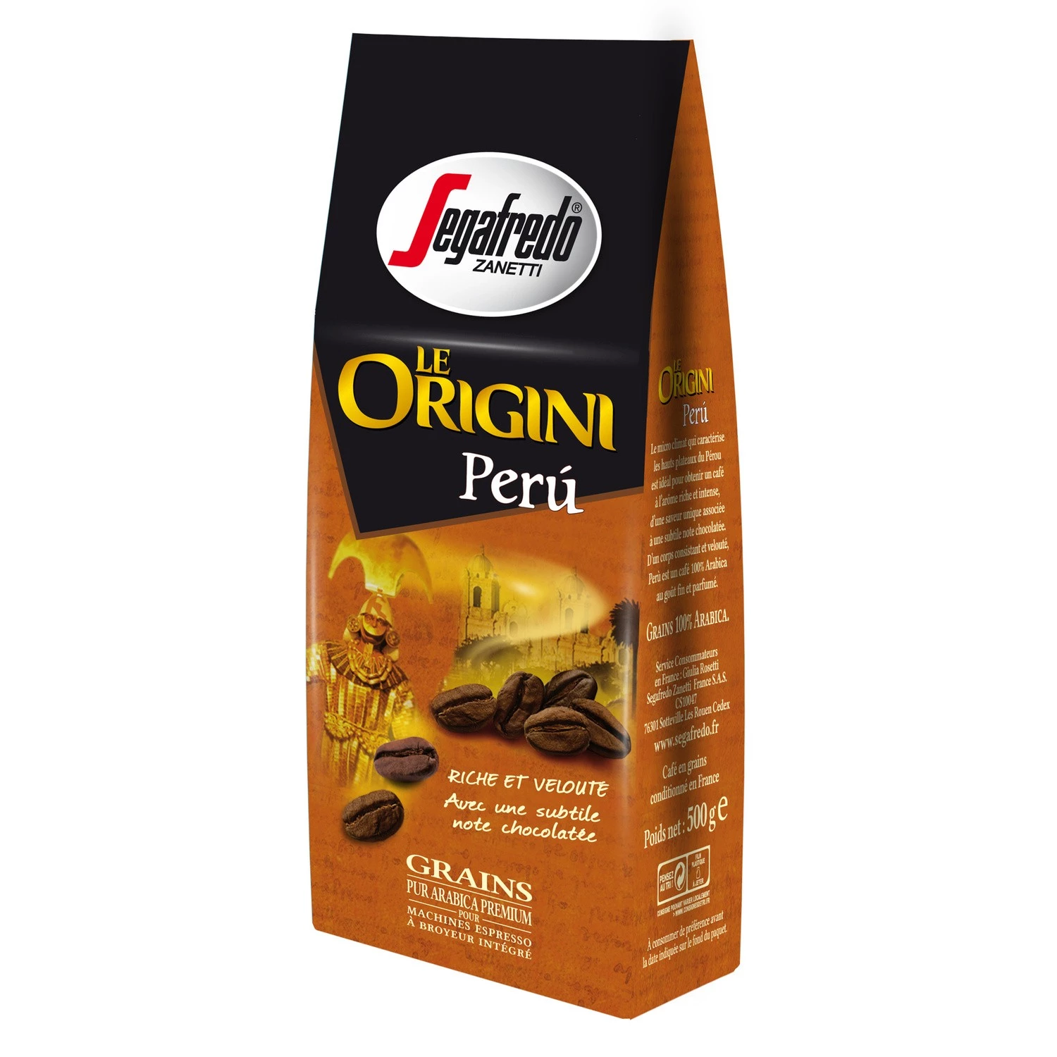Café en grains le origini Pérou 500g - SEGAFREDO