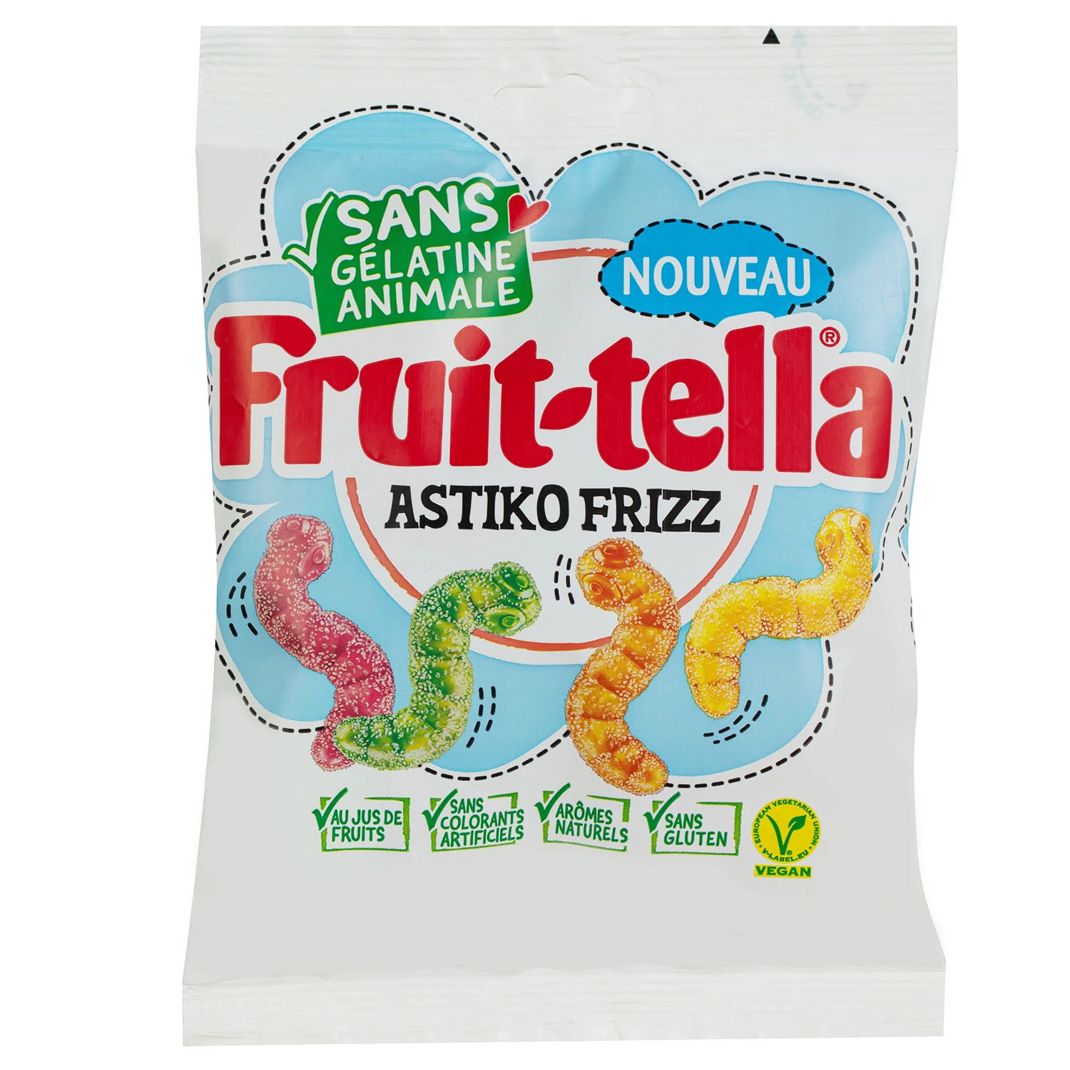 Bolsita De 150g Los Bombones Gélifiës Astiko Frizz Fruittella