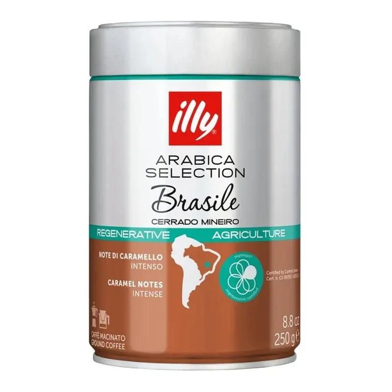 Cafe Moulu Espresso Brasile Cerrado Mineiro 250g - ILLY