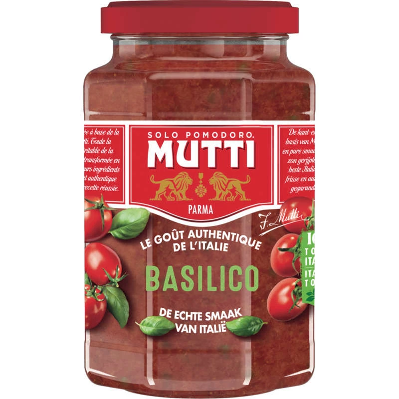 Salsa De Tomate Y Albahaca; 400g - MUTTI