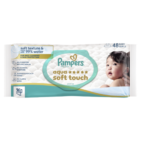 Pampers Lingt Aquasof Touchx48