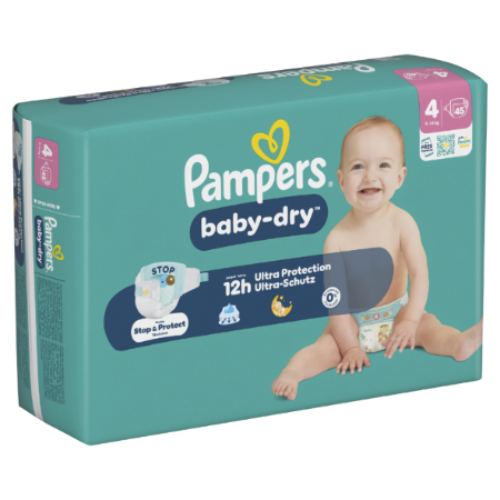 X45 Baby Dry Geant T4 Pampers