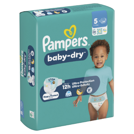 Baby Dry couches taille 5 (11-16kg) x39 - PAMPERS