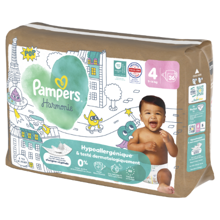 Pampers Harmonie Geant T4 X36
