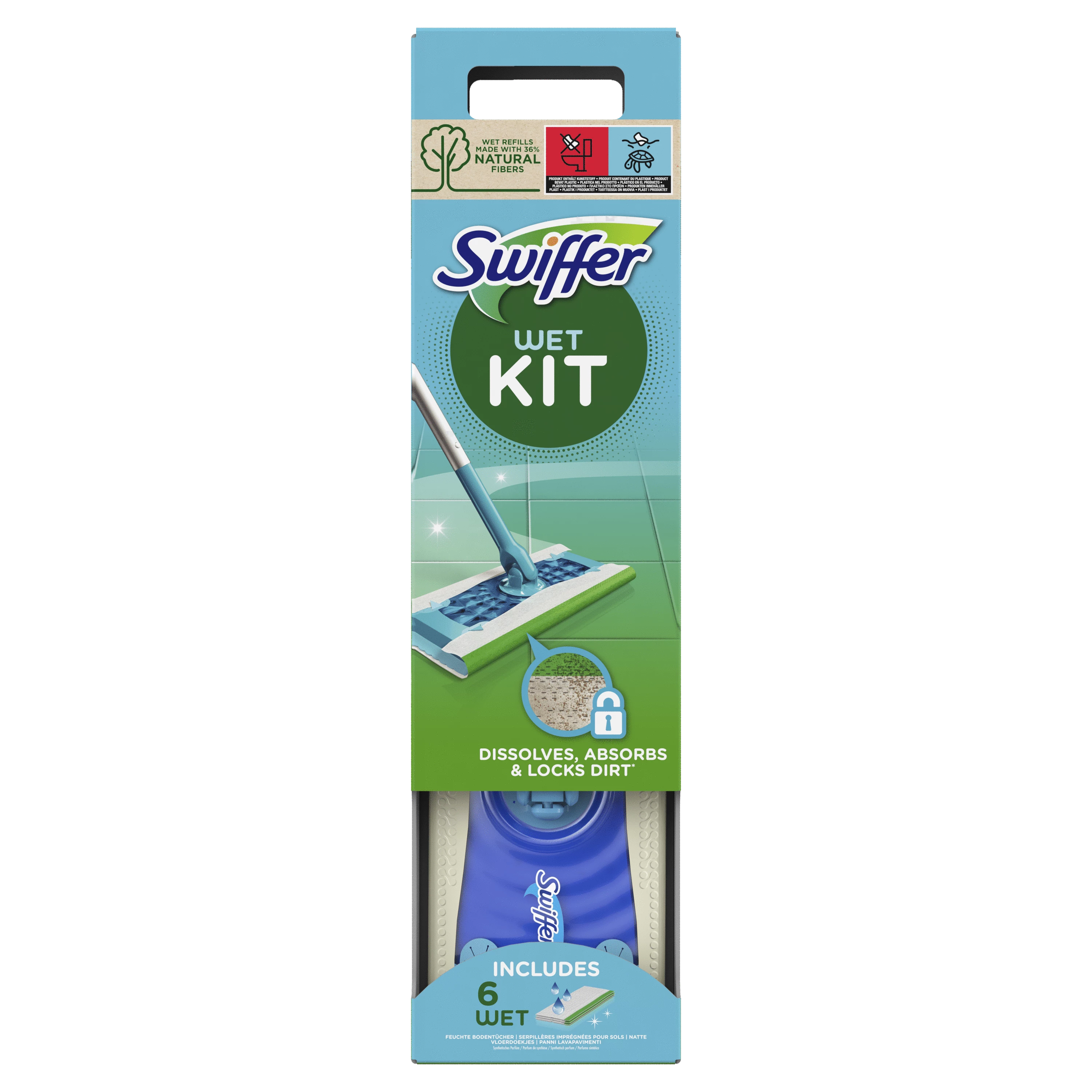 Swiffer Balai Deplie Humid 6 Re