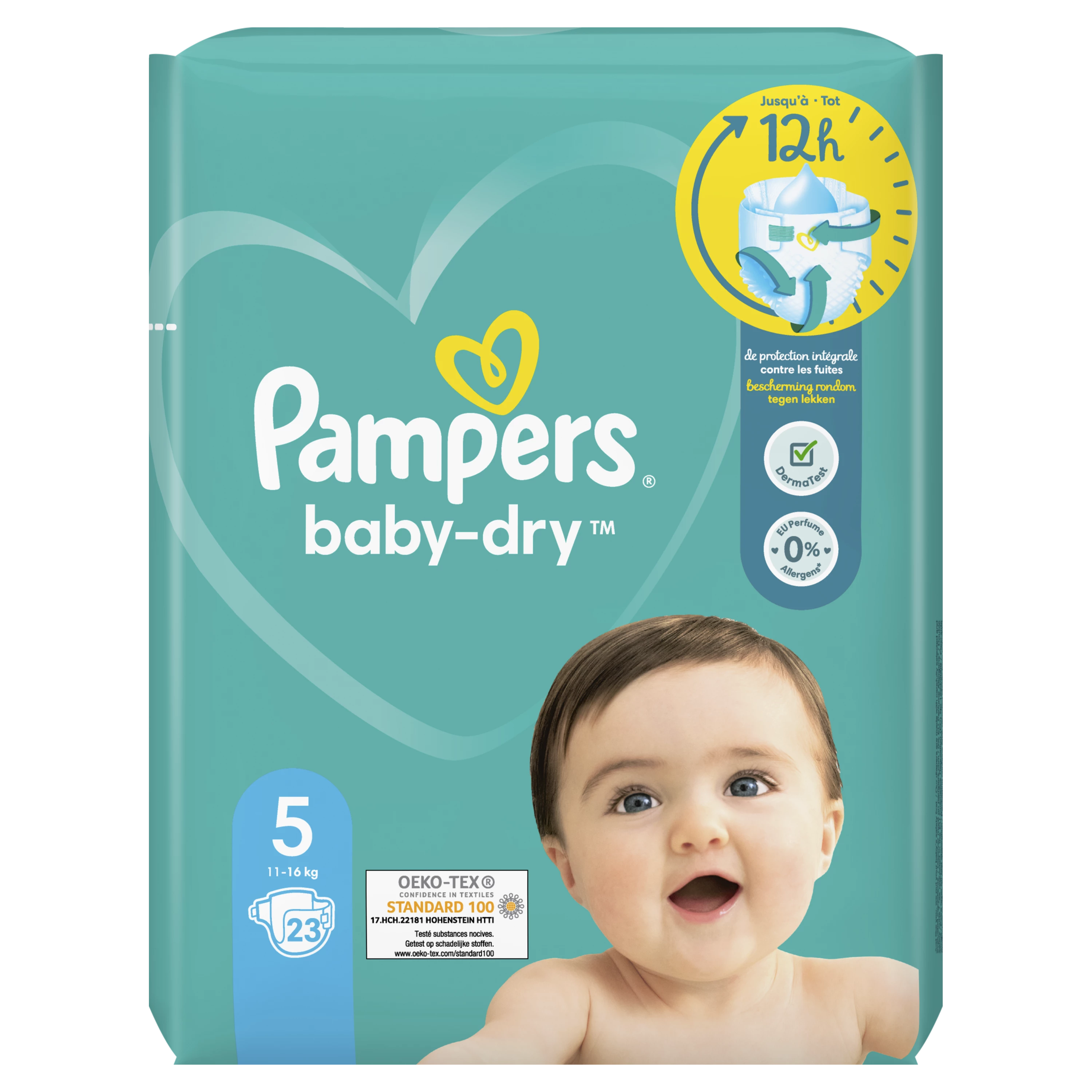 Pacote Pampers Baby Dry T5 X23