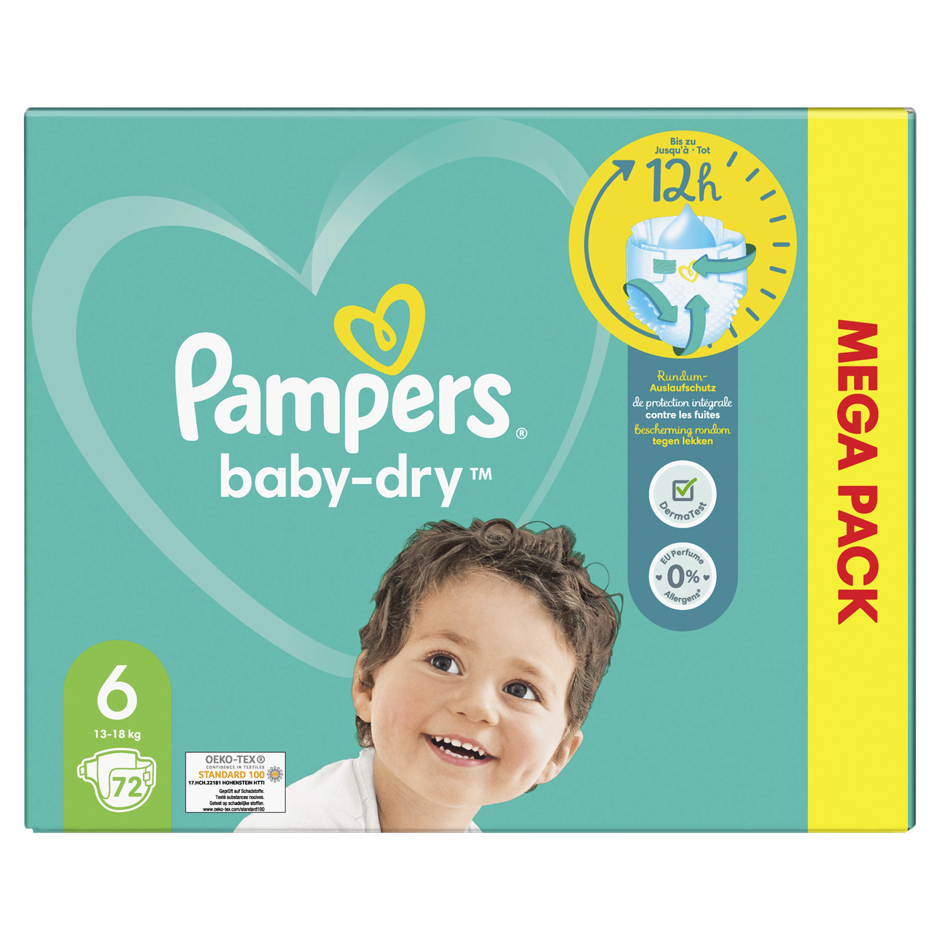 Pampers Bd T6 X72 Couches Mega