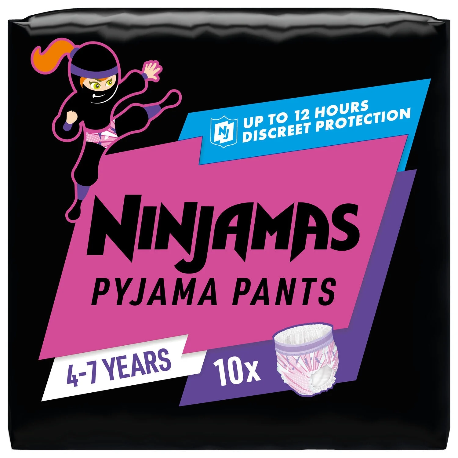 Pampers Ninjamas T7 लड़की x10
