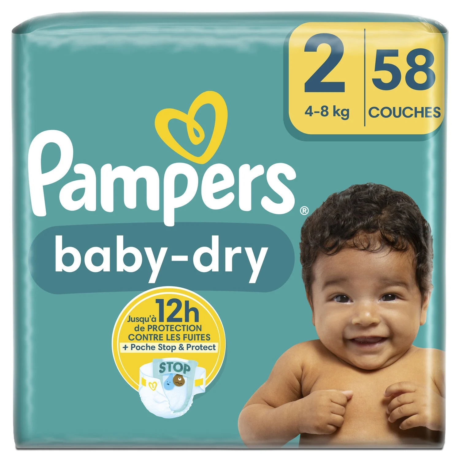 Couches Baby-dry Pants T4 X58 - PAMPERS