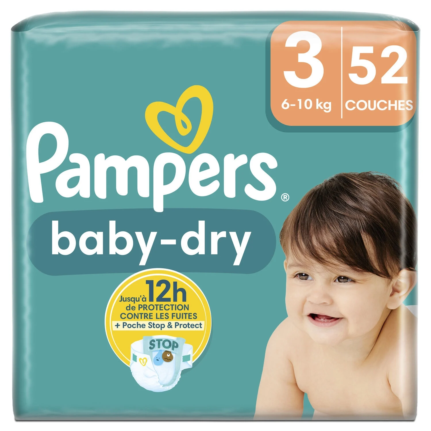 X52 Geant T3 Baby Dry Pampers