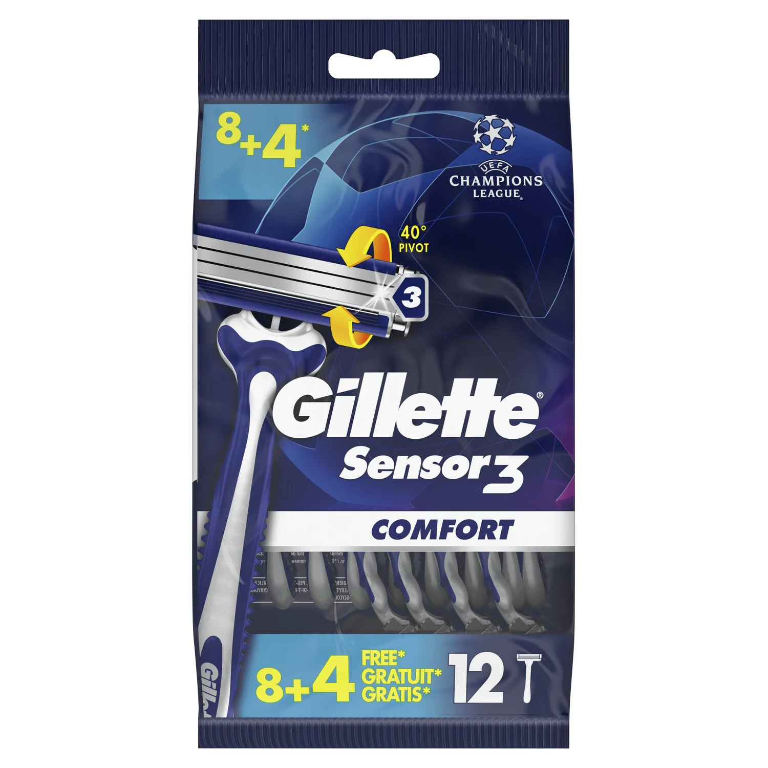 Rasoirs Jetables Pour Homme Sensor3 Comfort - Gillette