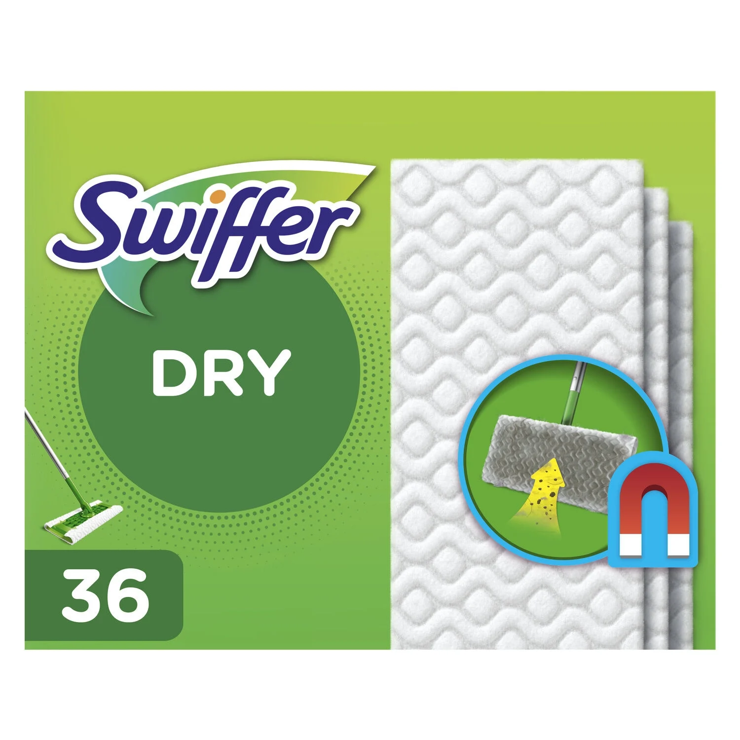 Dry Wipes Refills For Dust Catcher Broom X36 - Swiffer