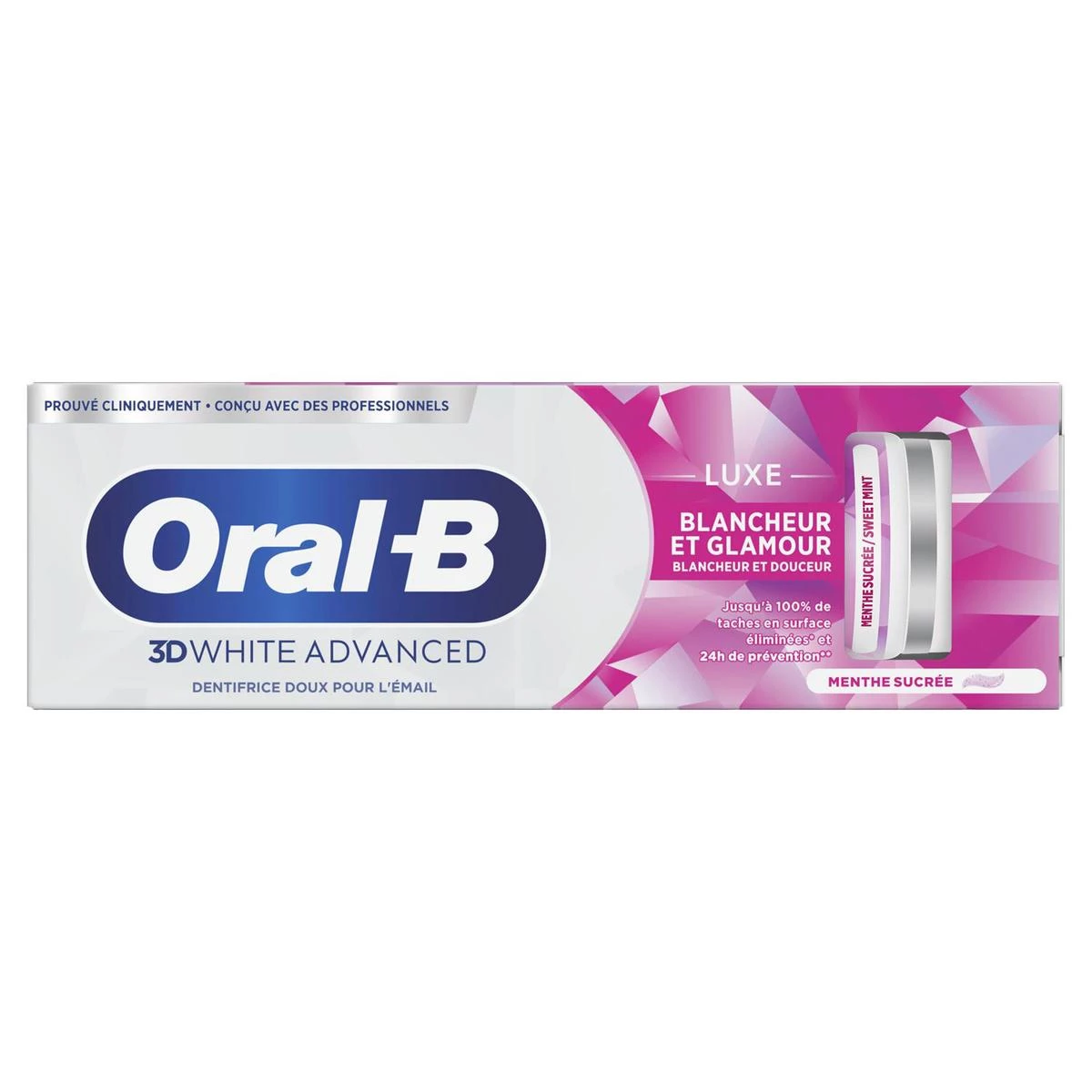 3d White Advanced Luxe Whiteness Glamor Toothpaste 75ml - ORAL-B