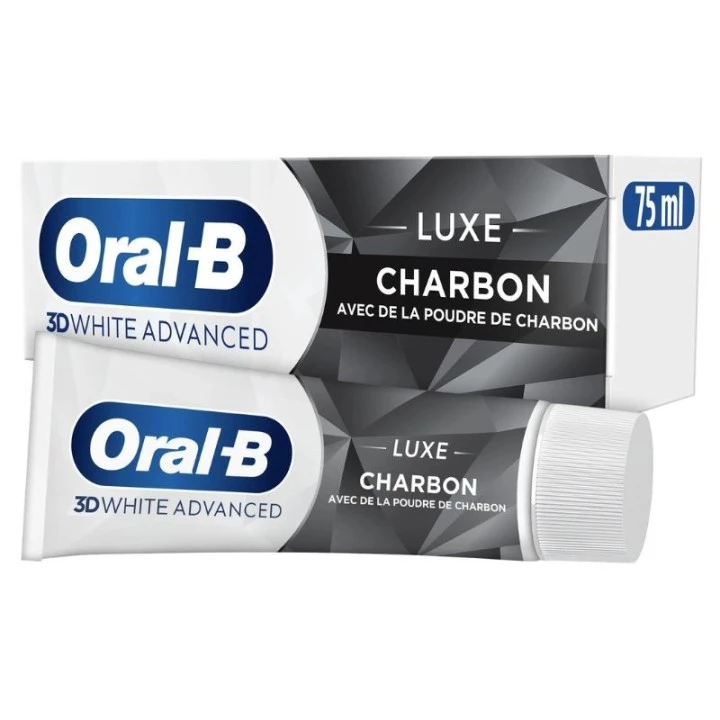 Dentifrice 3d White Advanced Luxe Charbon 75ml -oral-b