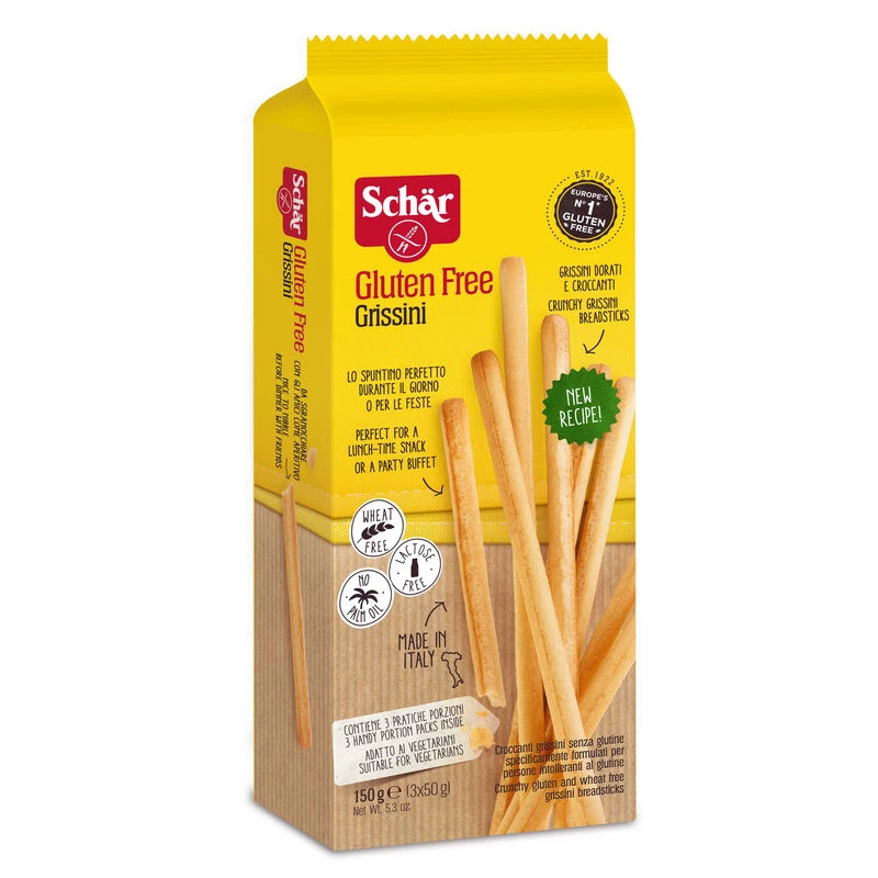 Breadsticks with Olive Oil Gluten Free 150g - Schar