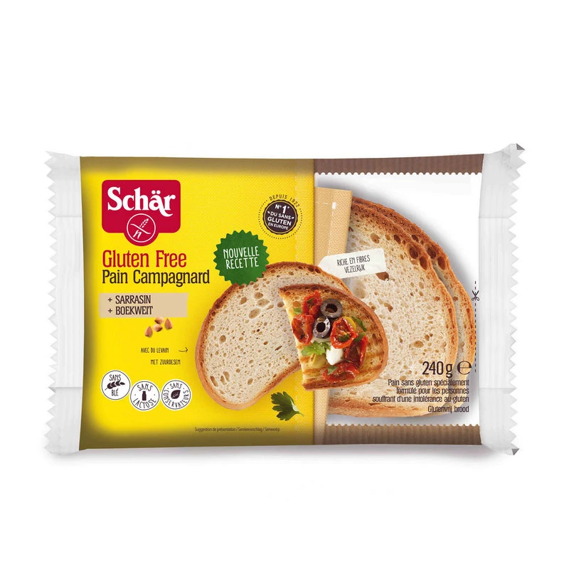 Gluten Free Country Bread 240g - Schar