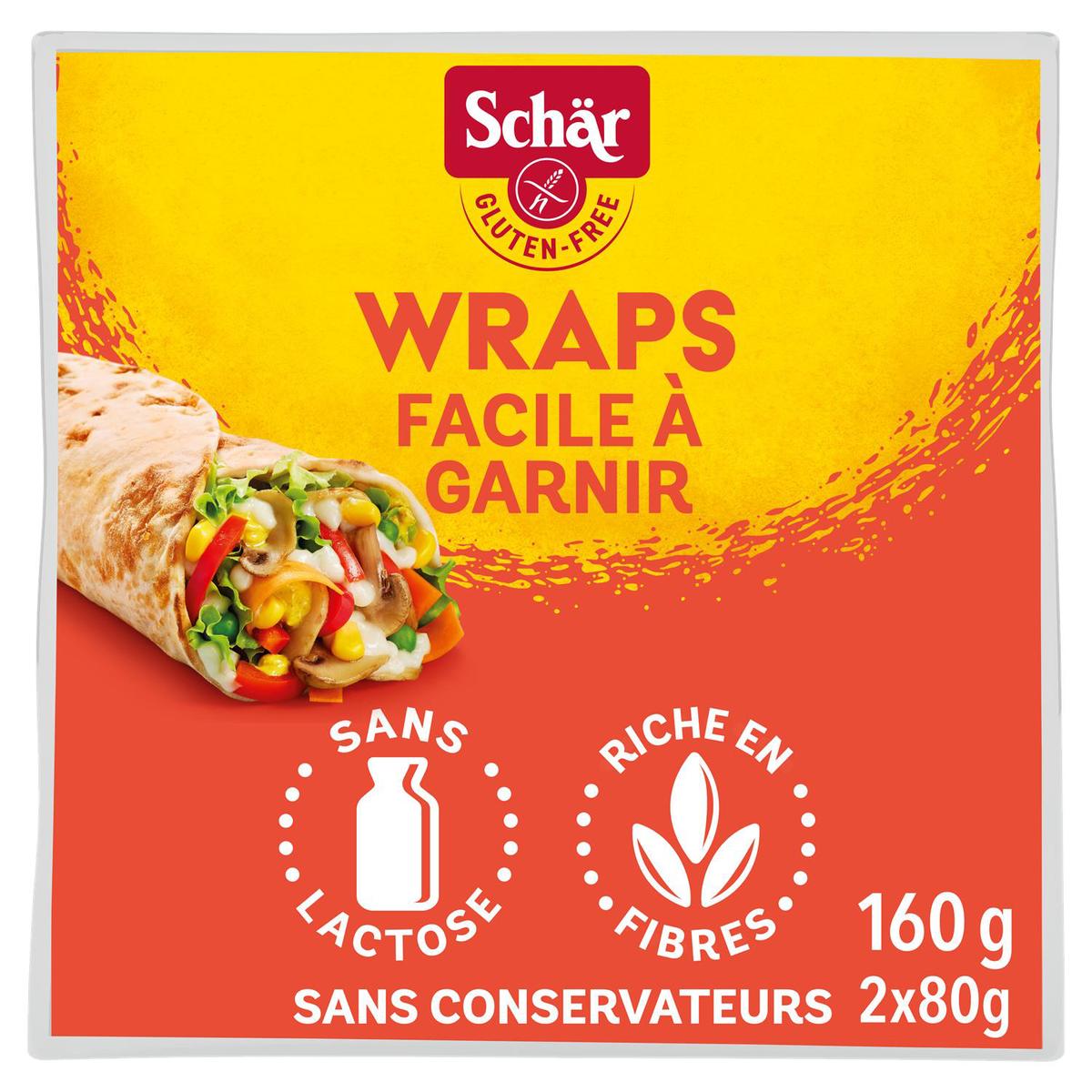 Tortilla-Wraps sans Gluten 2x80g - Schar