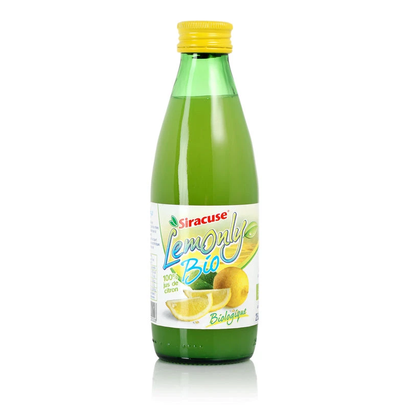 Jus de citron pur Bio 25cl - SIRACUSE