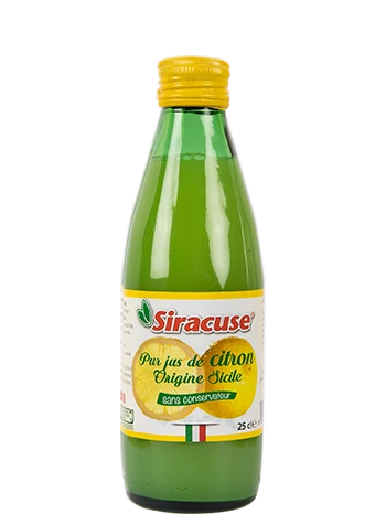 Чистый лимонный сок, 25 мл - SIRACUSE