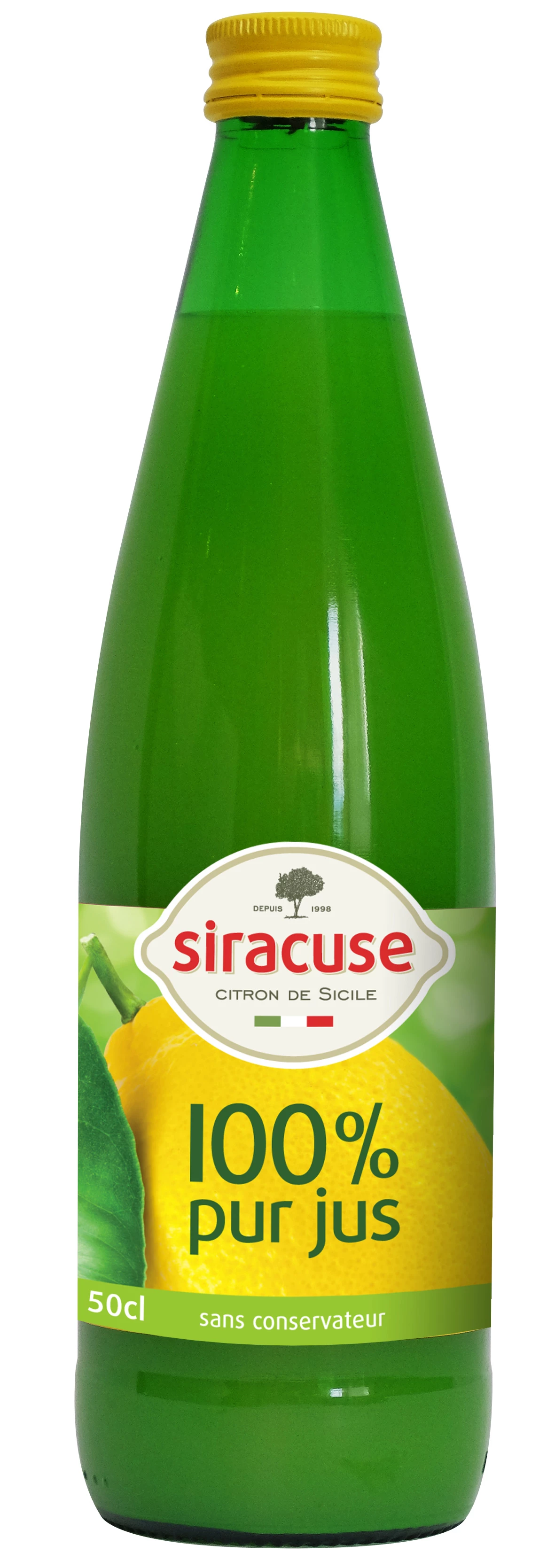 Чистый лимонный сок, 50cl - SIRACUSE