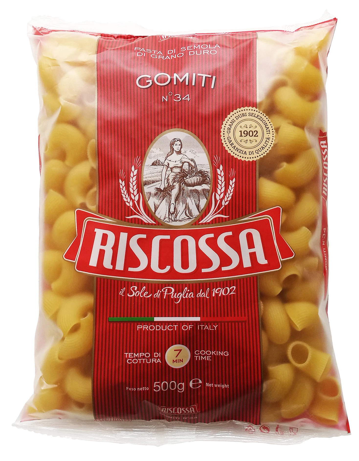 Gomiti pasta 34 500gr - RISCOSSA