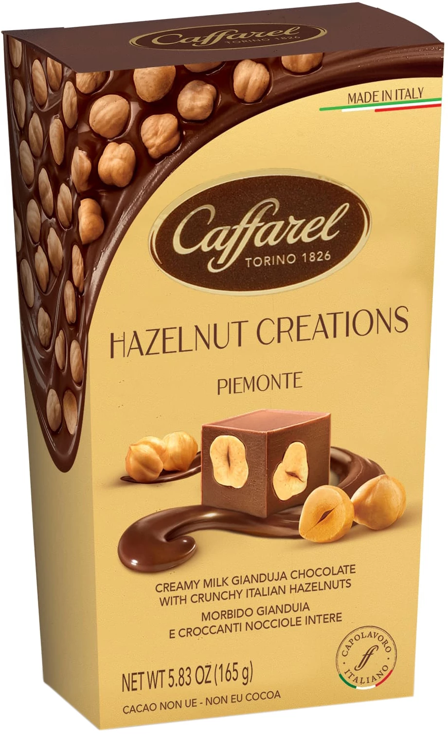Chocolat création cornet piemonte avec noisettes - CAFFAREL