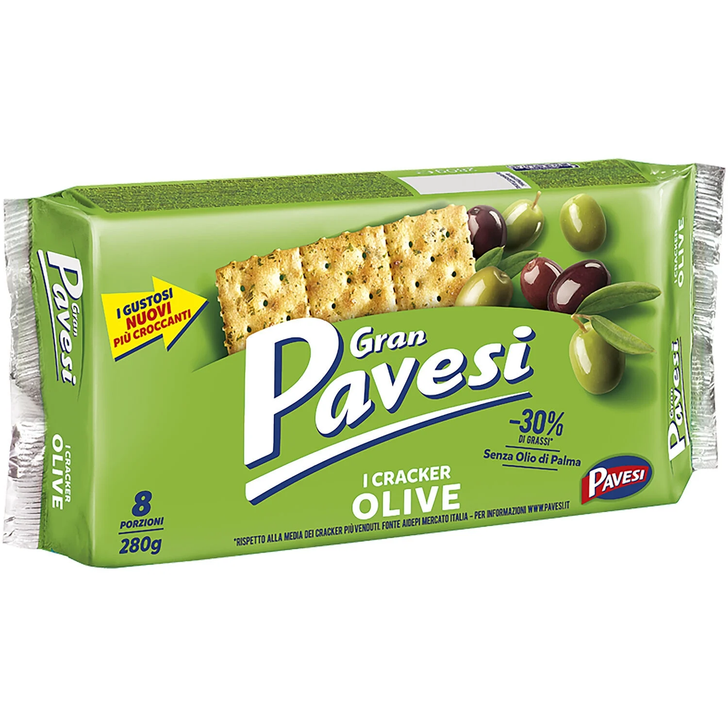 Olive crackers aperitif cookies 280g - Pavesi