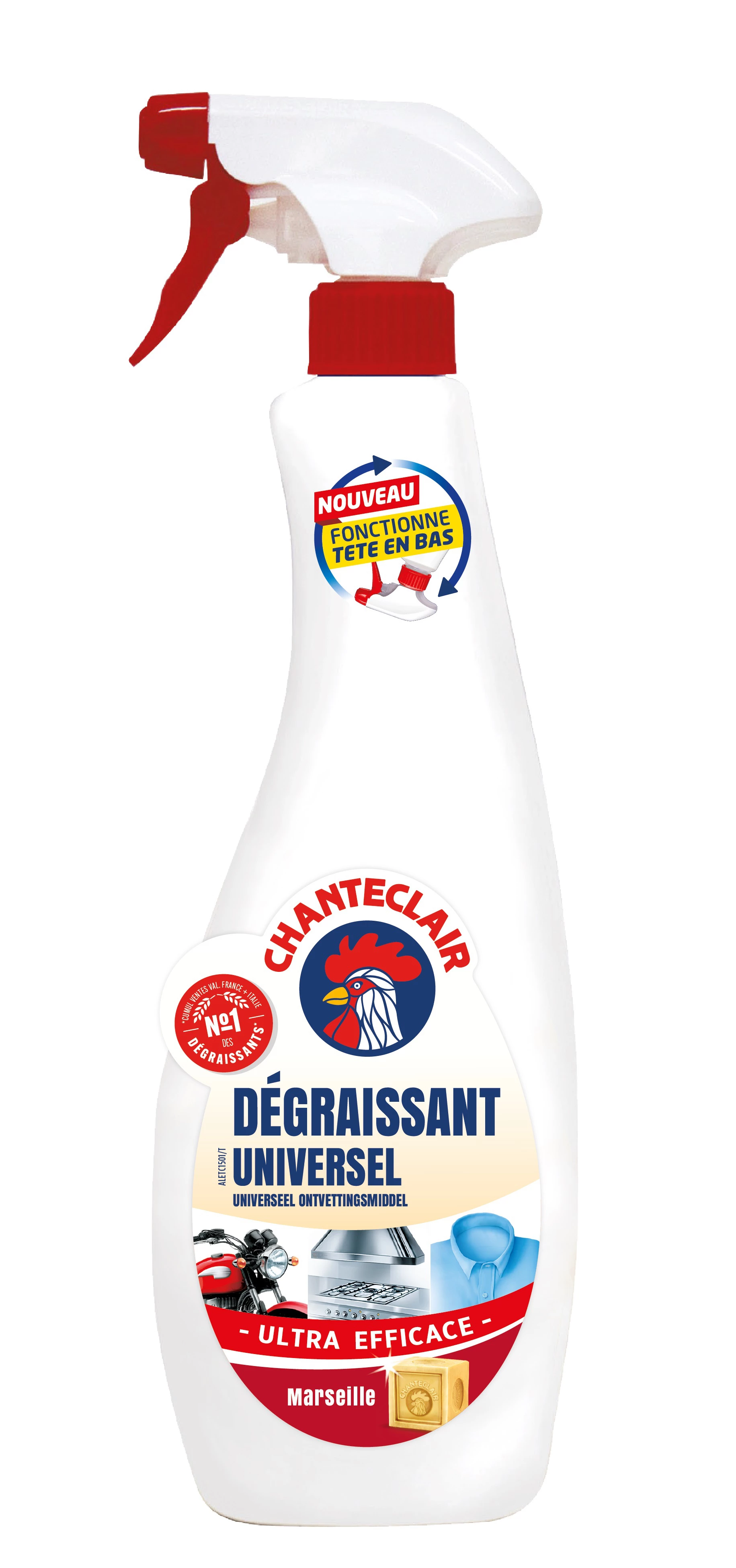 Universal universal degrease -degreasing spray cleaner in Marseille soap 600ml - Chanteclair