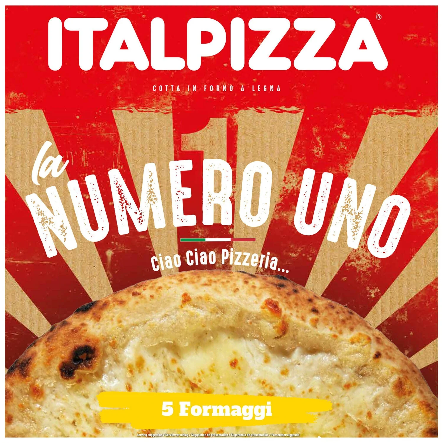 410g Pizza Numero Uno 5 Cheeses