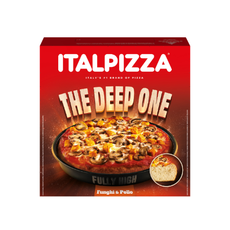 475g Pizza Deep Pollo Funghi