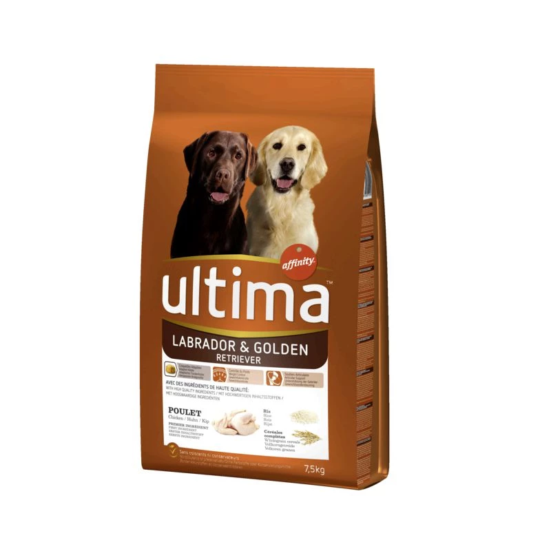 Kroketten für Hunde Labrador/Golden Retriever 7,5 kg - ULTIMA