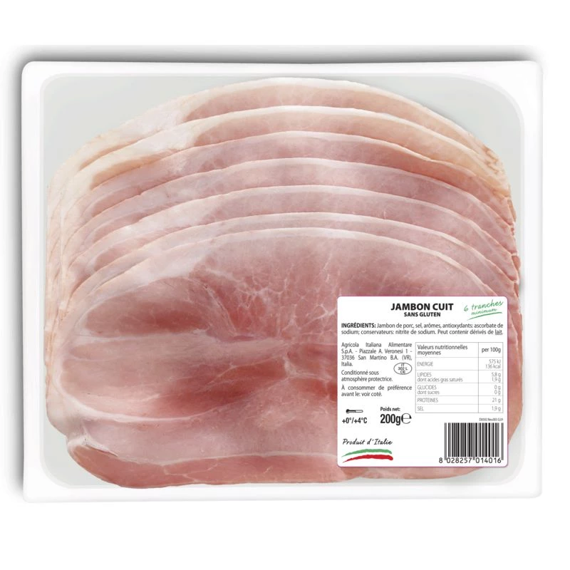 Frais Emballe Jambon Cuit 200g
