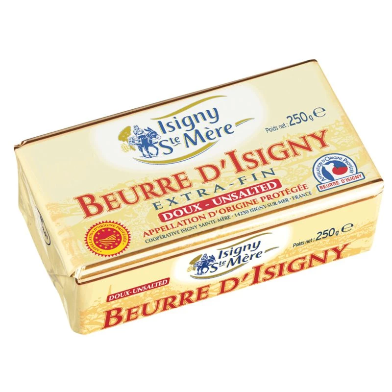 Beurre Doux extra fin 250g - ISIGNY STE MER