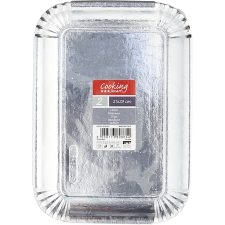 2 Plateaux Rectang Silver