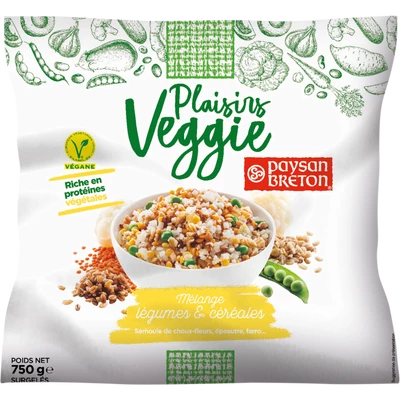 Plaisirs veggie aux légumes & céréales 750g - PAYSAN BRETON