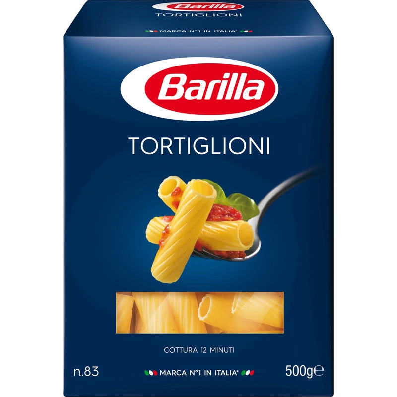 Tortiglioni pasta nr. 83, 500g - BARILLA