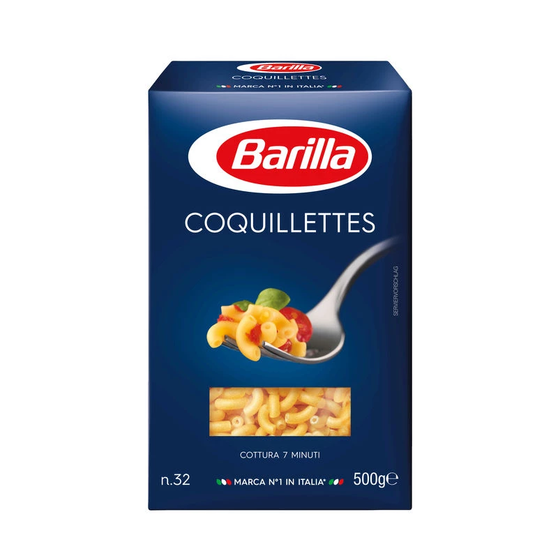Pâtes Coquillettes, 500g - BARILLA