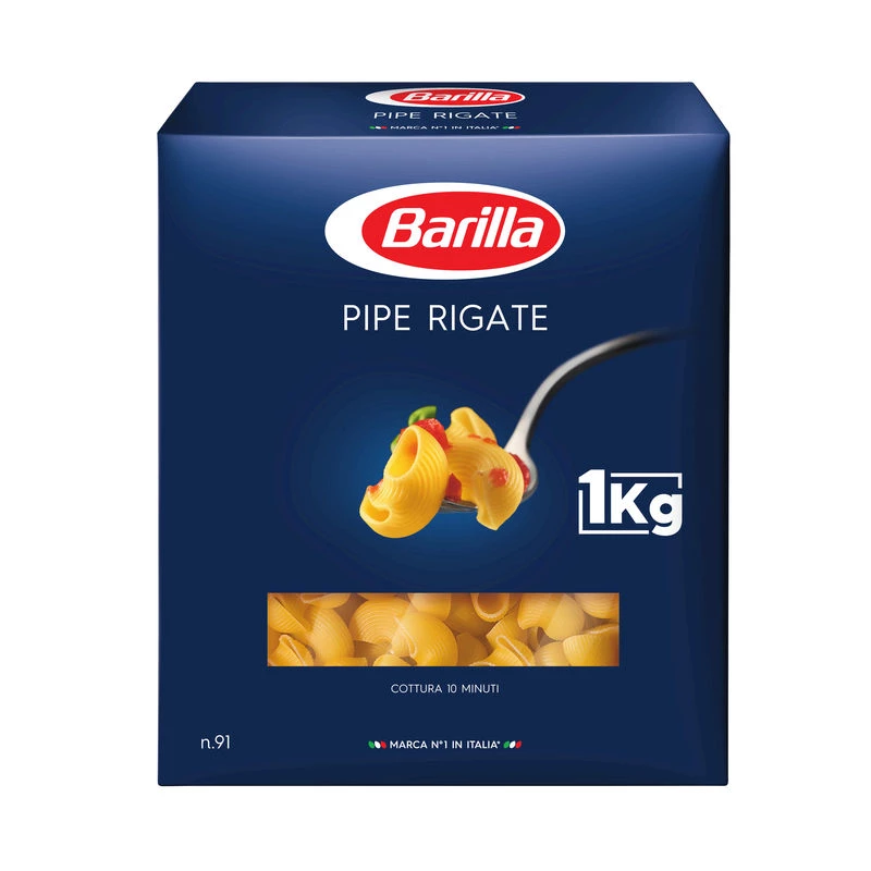 Pâtes pipe rigate n°91 1Kg - BARILLA