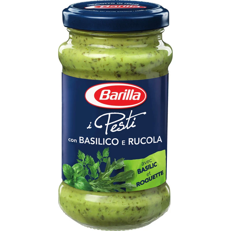 Molho Pesto de Manjericão e Rúcula, 190g - BARILLA