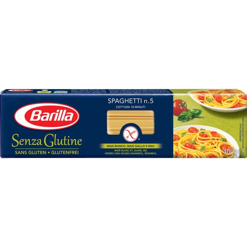 स्पेगेटी पास्ता n°5 ग्लूटेन मुक्त, 400 ग्राम - BARILLA