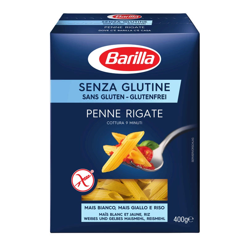 Pasta Penne Rigate Sin Gluten, 400g - BARILLA